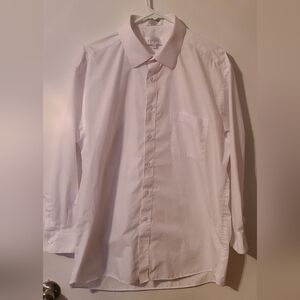 Used Marquis Men's Longsleeve Dress Shirt - Size 17 1/2 / 32-33 White